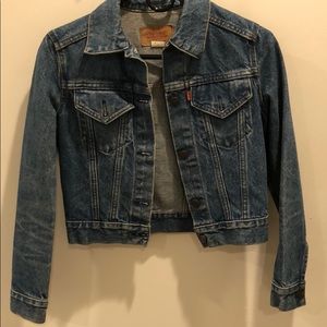 Levi cropped denim jacket